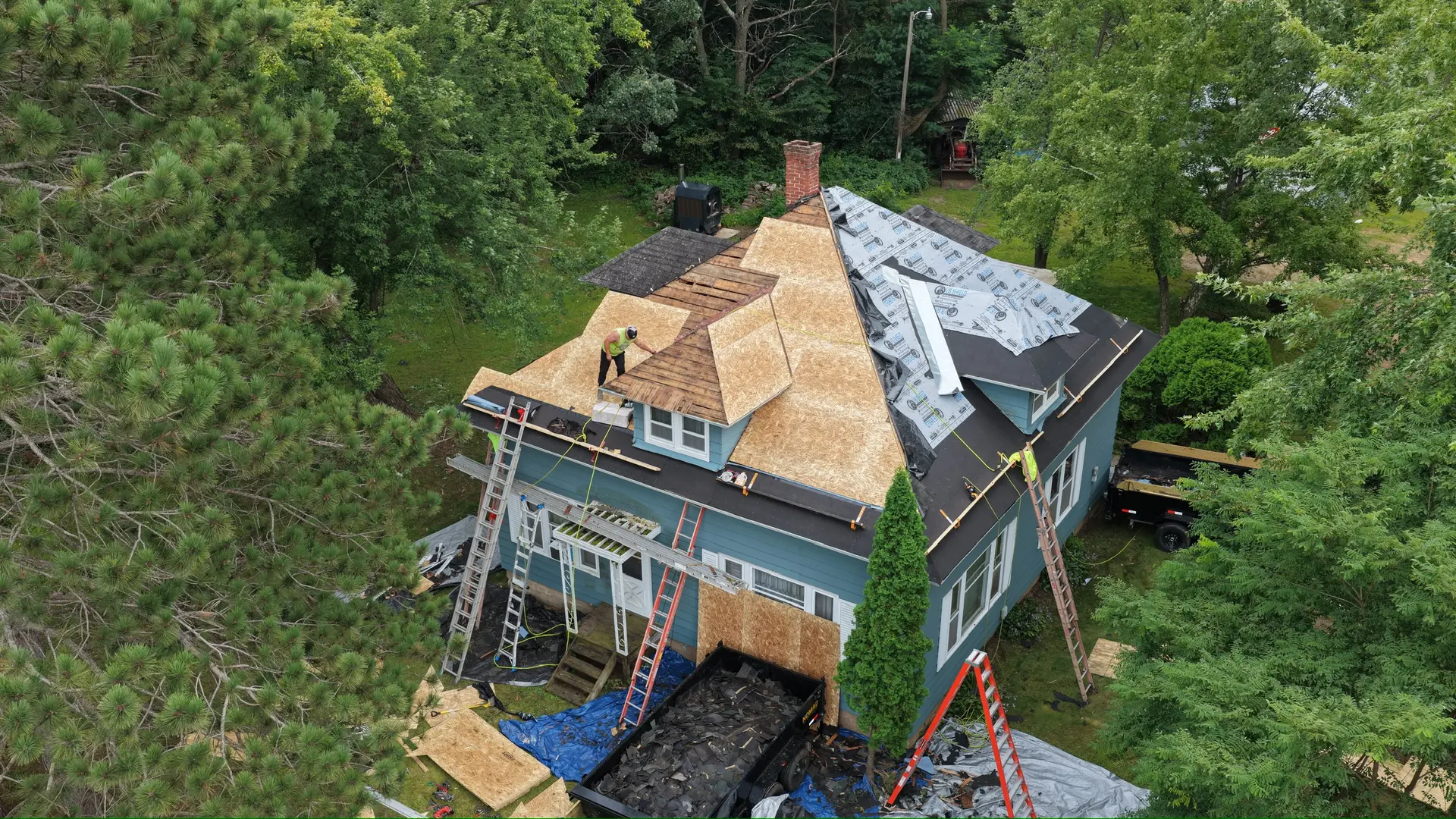 Residential roofing renovation services by Bergeron Builders